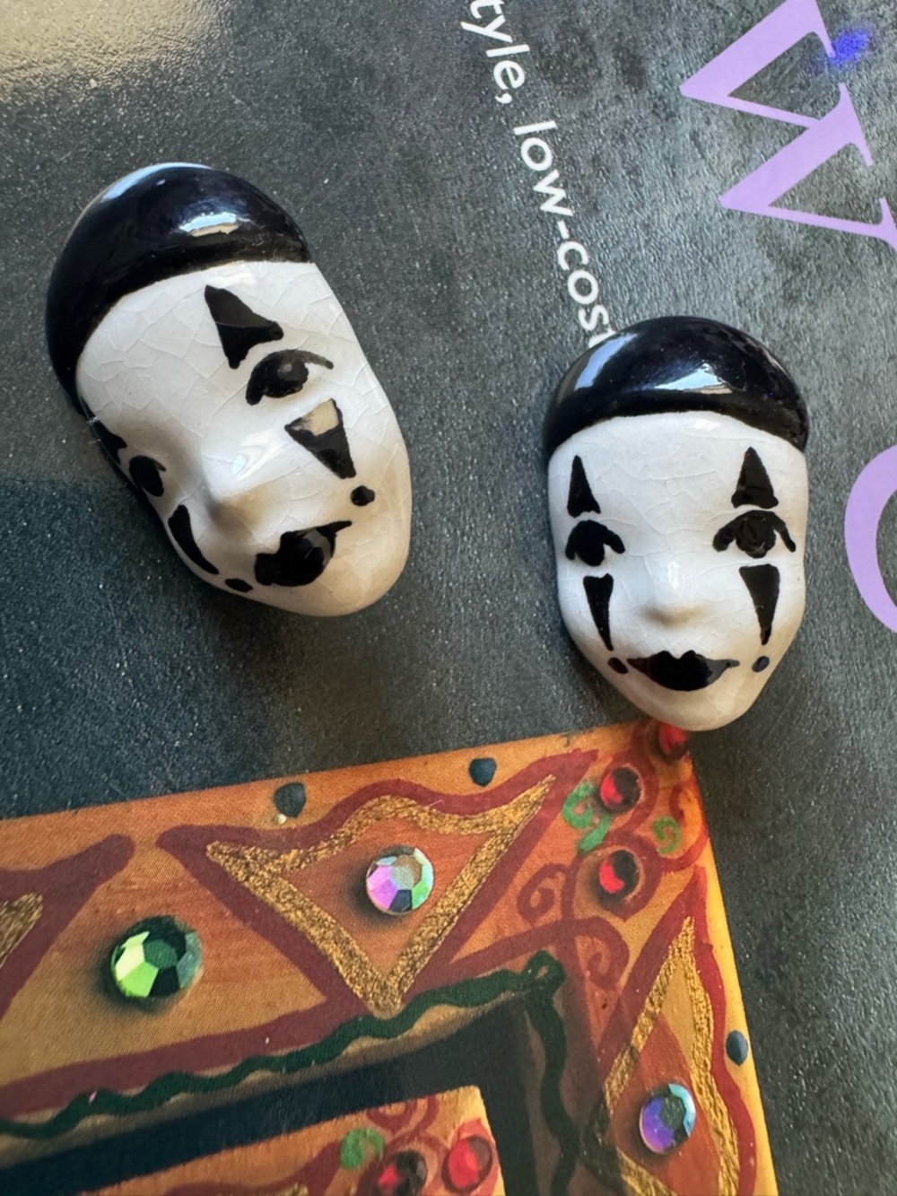 Vintage Preowned porcelain clips ons